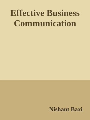 cover image of Effective Business Communication